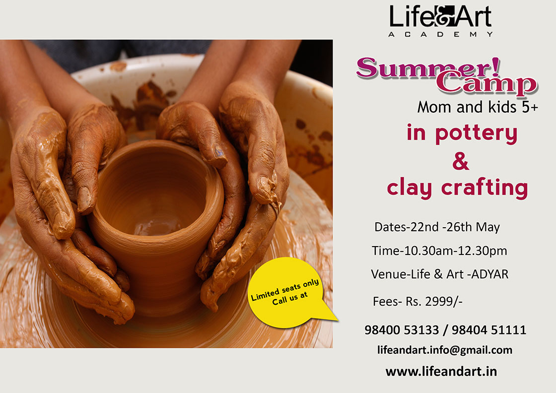 Pottery and Clay Crafting Summer Camp for Moms and Kids